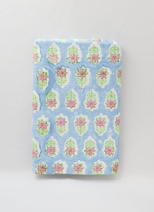 Mended Table Throw - Lily - Uniform Blue