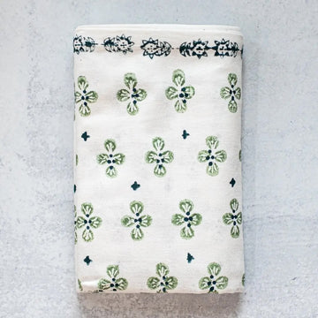 Mended Table Throw Ivory - Dogwood - Sage