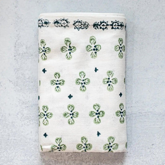 Mended Table Throw Ivory - Dogwood - Sage