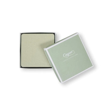Caspari Moss Green Square Lizard Coasters - set of 8