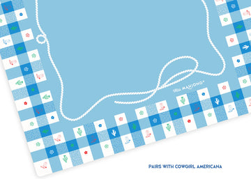 Miss Mahjong - GINGHAM MAHJONG PLAYING MAT