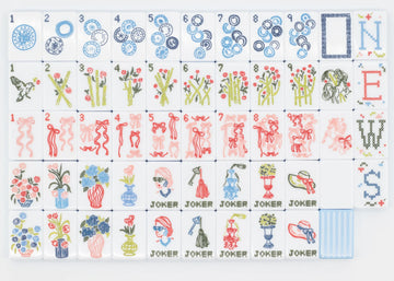 MISS DARLING CAMEO BLUE: MAHJONG TILE SET