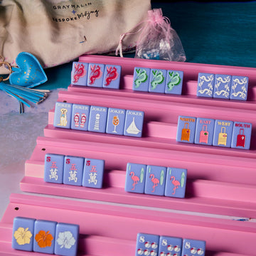 Bespoke Mahjong X Gray Malin Beach Club Mahjong Tiles - Cabana Blue