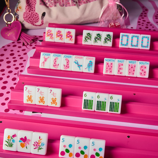 Springtime Safari - Bright White Mahjong Tiles
