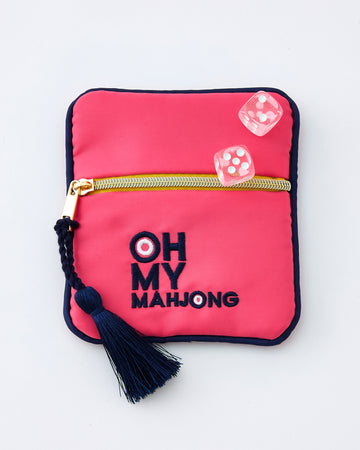 Pink Coin & Dice Bag