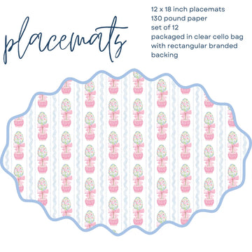 Floral Topiary Placemat | Set of 12