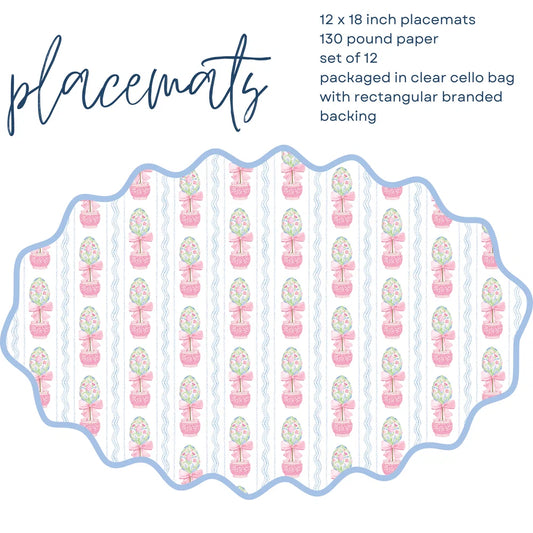 Floral Topiary Placemat | Set of 12