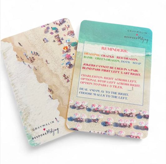 Bespoke Mahjong X Gray Malin Beach Club Tile Shufflers