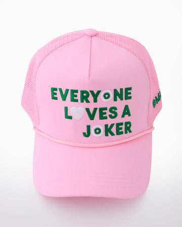 Pink Everyone Loves a Joker Hat