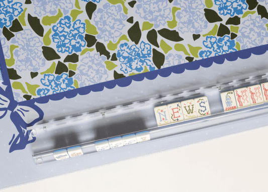 Miss Mahjong Clear Racks with Scalloped Pusher