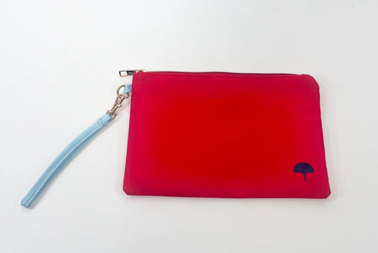 The Club Wristlet Card Holder in Red