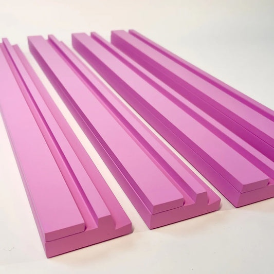 NEW! 20" Wooden Mahjong Racks w/ Strong Magnetic Pusher – Azalea Pink 🩷 Set of 4