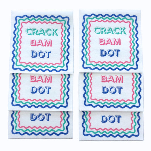 Crack Bam Dot Mahjong Napkins