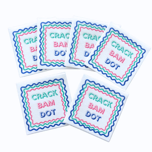 Crack Bam Dot Mahjong Napkins