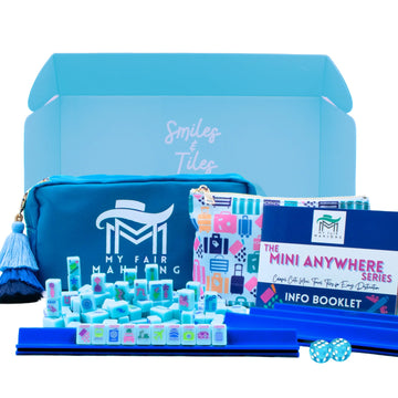 MINI TRAVEL MAHJONG | Mini Anywhere Series | Blue
