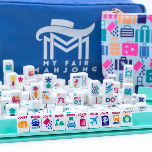 MINI TRAVEL MAHJONG | Mini Anywhere Series | White
