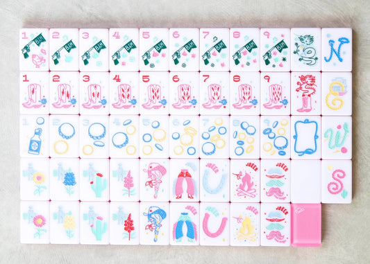 Miss Cowgirl: Mahjong Tile Set