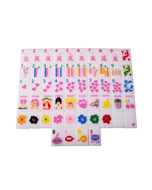 Pop Divas - Bright White Mahjong Tiles