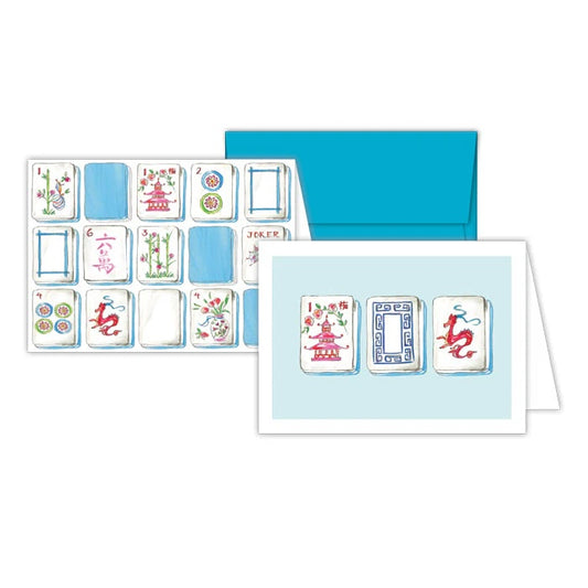 Mahj Tile Trio Stationary Notes
