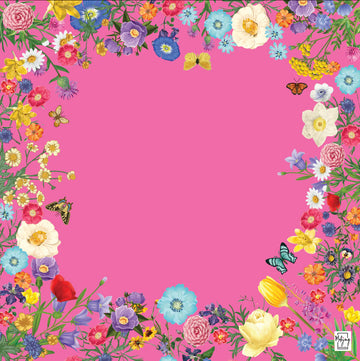 Turn Up The Pink Garden Mat