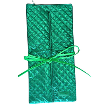 The Quilted Rack Bag - Emerald Metallic