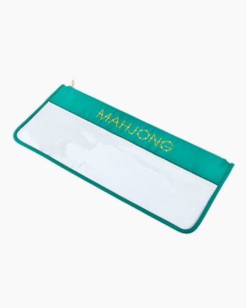 Aqua Bamboo Mahjong Bag