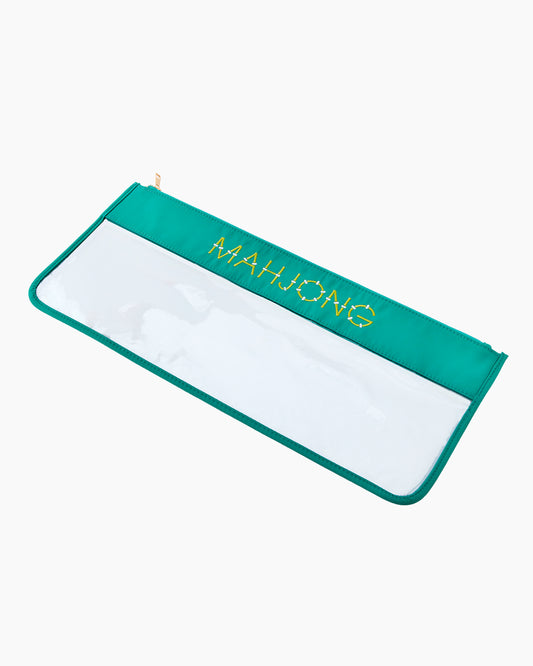 Aqua Bamboo Mahjong Bag