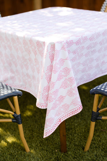 Table Throw - Palmetto, Pink & Rose