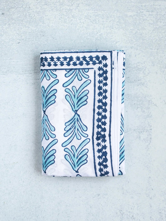 Mended Table Throw - Palmetto, Uniform Blue & Navy